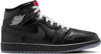 Nike Jordan Mens Air 1 Mid SE NAS - Basketball Shoes Wof Grey/White/Black Size 10.0