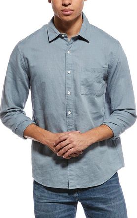 Vince Linen-Blend Button-Down Shirt