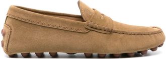Tod's Gommino Driving suede loafers - men - Rubber/Calf Suede/Calf Suede/Calf Leather - 10.5 - Brown