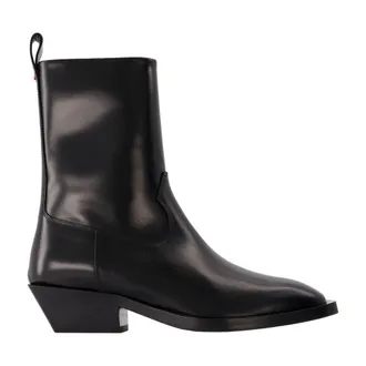 Aeyde Womens Luis Ankle Boot Black Calfskin