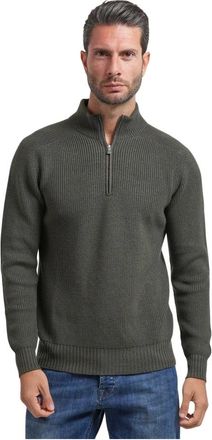 Gran Sasso Maglione con zip - - Knitwear - Uomo - Verde - 3XL