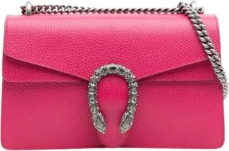 Gucci Pre-owned Cross Body Bags, female, Pink, Size: ONE SIZE Pre-owned Dionysus Crossbody Bag