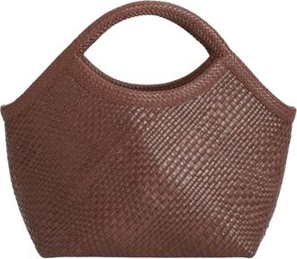 Ibeliv Pure Bolso de Mano de Cuero Trenzado - Bags - Mujer - Marr&oacute;n - ONE SIZE