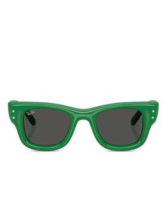 Ray-Ban Zonnebril met wayfarer montuur en kristallen - Groen