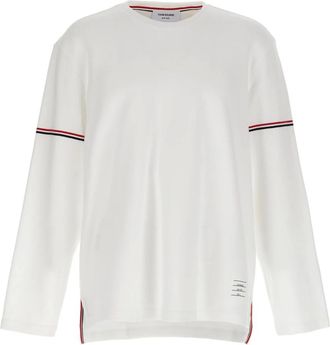 Thom Browne Heren, Tops, Wit, Maat: XL Katoen