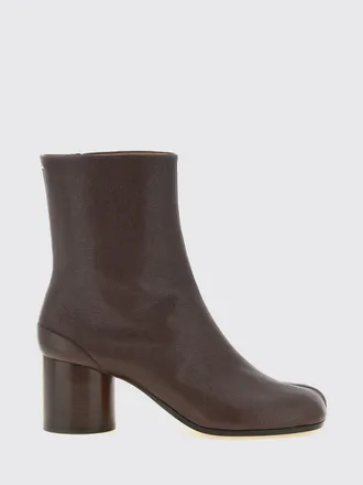 Maison Margiela Tabi Lambskin Ankle Boots with Cylindrical Heel