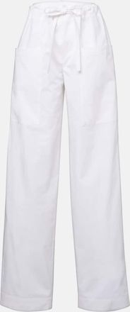 Tod's Pantaloni in popeline di cotone a gamba larga