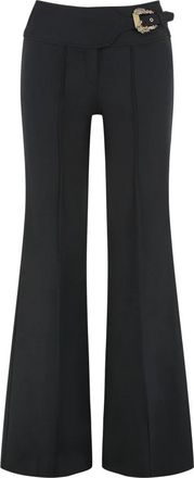 Versace Jeans Couture Broeken - Dames - Wijde Broeken - Zwart - XS - Broeken