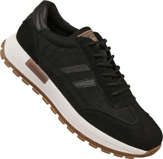 Generic Mens Retro Walking Shoes Tennis Non Slip Platform Trainers Fashion Sneakers Work Shoes (Black,7.5)