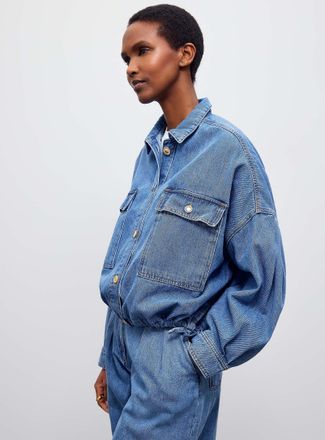 Sessun Womens Cazanim blousy jean jacket