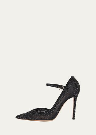 Gianvito Rossi 95mm Embellished Organza dOrsay Pumps