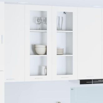 vidaXL vidaXL Armadio pensile Bianco 80 x 31 x 100 cm Legno multistrato