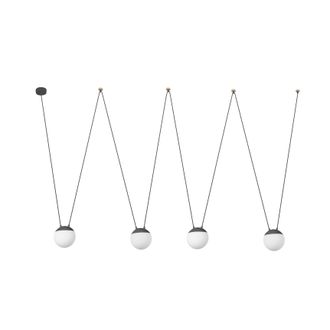 Netlighting Mine 4 Light Grey Suspension Pendant E27