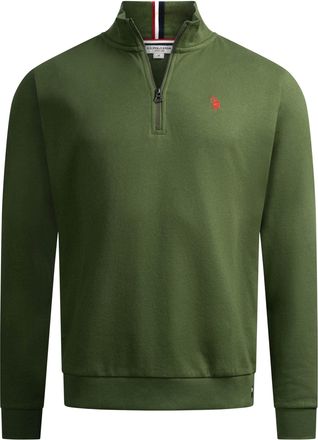 U.S.Polo Association heren half-zip trui USNiico van katoenmix