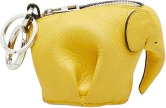 Loewe Pre-owned Wallets, female, Yellow, Size: ONE SIZE Pre-owned Leather Key-holder