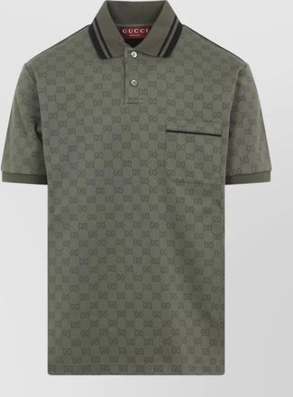 Gucci short sleeve polo shirt with chest pocket