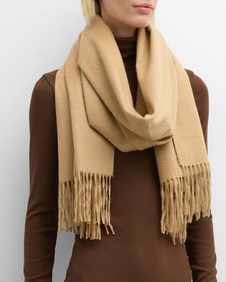 Sofiacashmere Fringed Cashmere Evening Wrap