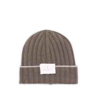 Brunello Cucinelli Ribbed-knit Cashmere Beanie Hat