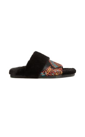 La DoubleJ Winter Slide Jacquard Sicomore Black at Nordstrom, Size 37 It