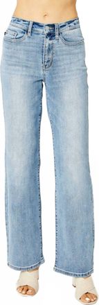Judy Blue Lainey Mid-Rise Light Bootcut Jeans In Blue
