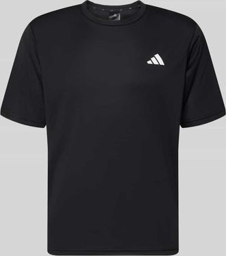 adidas Regular Fit T-Shirt mit Logo-Print in Black, Gr&ouml;&szlig;e XXL