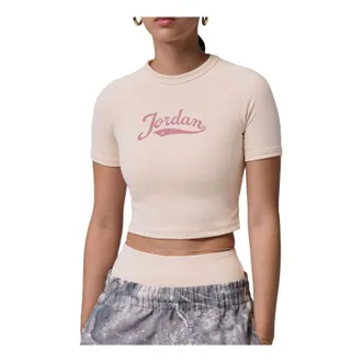 Nike Jordan (WMNS) Jordan Brooklyn T-Shirt Pearl White Sail Desert Berry IM7378-272