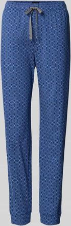 Schiesser Pyjama-Hose im Allover-Look in Marine, Gr&ouml;&szlig;e 48