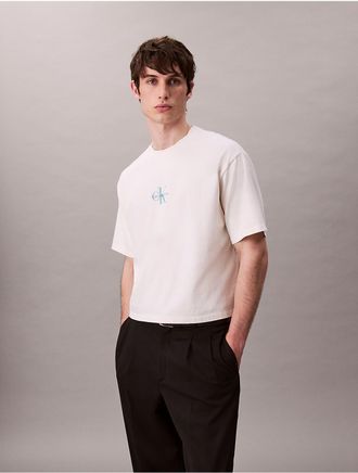 Calvin Klein Jeans Calvin Klein Mens Monologo 90s Fit T-Shirt - White - 2XL