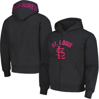 Pleasures Mens PLEASURES Black St. Louis Cardinals Opening Day Full-Zip Hoodie at Nordstrom, Size Medium