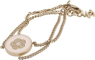 Chanel gold pink Charm Bracelet (Pre-Owned)