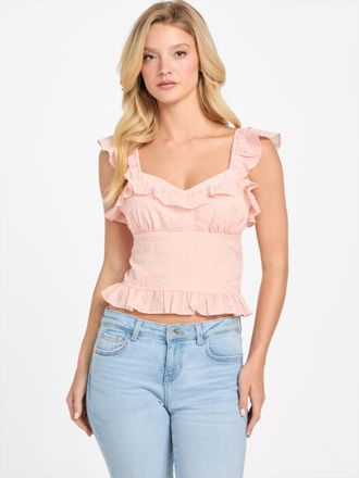 Guess Kiara Ruffle Top