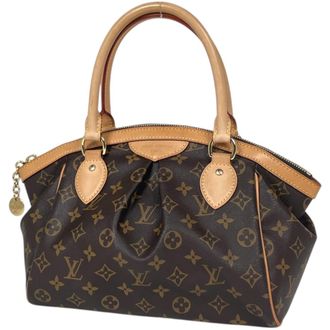 Louis Vuitton Brown Monogram Handbag Tote Bag (Pre-Owned)