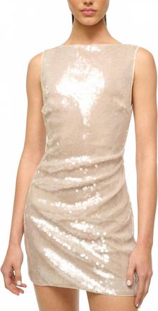 Staud Eton Mini Dress In Moon