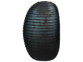 Schubiger M&ouml;bel Vase Glas Dunkelblau B: 28 cm