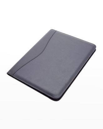 Royce Leather Personalized Suede Lined Leather Writing Portfolio