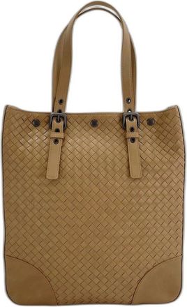 Bottega Veneta Intrecciato Brown Intrecciato Tote Bag (Pre-Owned)