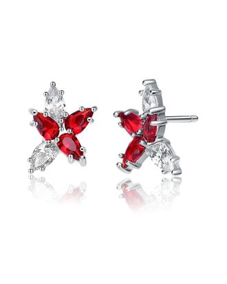 Genevive Silver Cz Studs