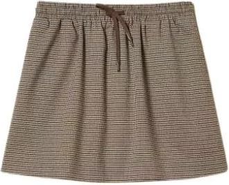 Twinset Korte Pied-de-Poule Rok - Dames - Korte rokken - Bruin - S - Rokken