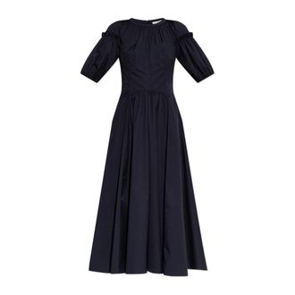 Ulla Johnson Estelle jurk - Dames - Casual kleedjes - Blauw - 3XS - Katoen - Kleedjes