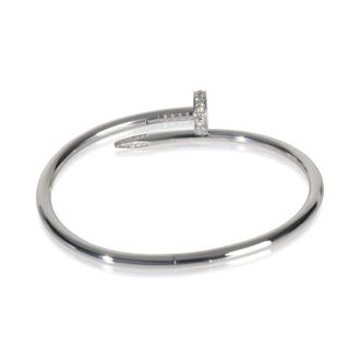 Cartier Pre-Owned Cartier White Gold Diamond Juste Un Clou Bracelet