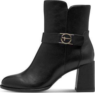 Tamaris Bootie - Dames - Laarzen met Hak - Zwart - 37 EU - Schoenen