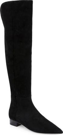 L'agence Grand Knee High Boot in Black Suede at Nordstrom, Size 8.5