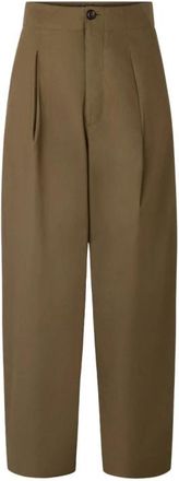SOEUR Daley Pleated Broeken - Dames - Wijde Broeken - Groen - S - Broeken
