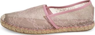 Valentino Garavani Espadrilles in pizzo a fiori - Rosa