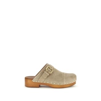 Chlo&eacute; Le Jeannette Clog Mules - Dames - Klompen - Beige - 36 EU - Leer - Schoenen