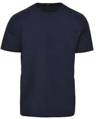Herno Tops, Heren, Blauw, 2Xl, Katoen, Navy Stretch Jersey Crew Neck T-shirt
