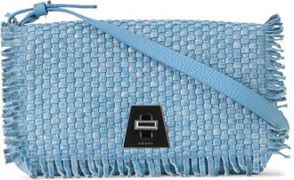 Akris Little Anouk Braided Denim Shoulder Bag in Grey Sky at Nordstrom