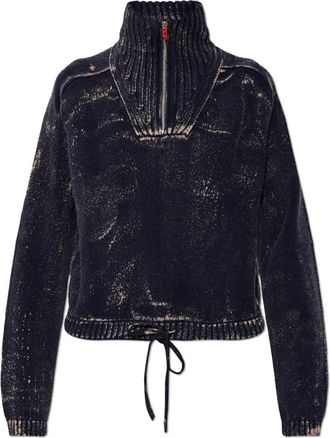 Diesel M-Marcellette Trui - Dames - Coltruien - Blauw - L - Truien & Vesten