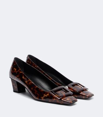 Roger Vivier Belle Vivier printed patent leather pumps