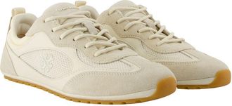 Tory Burch Womens Field Sneaker Beige Calfskin